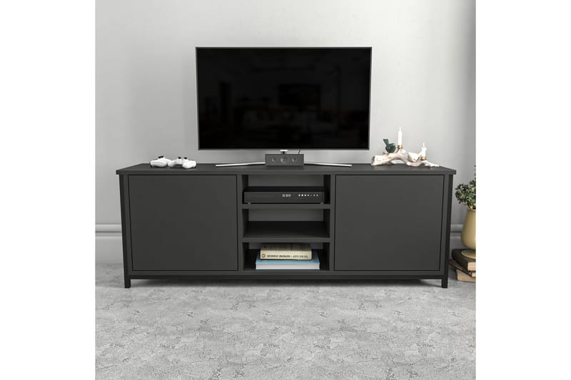 Andifli Tv-bänk 140x50,8 cm - Svart - Möbler - Tv möbel & mediamöbel - TV bänk & mediabänk