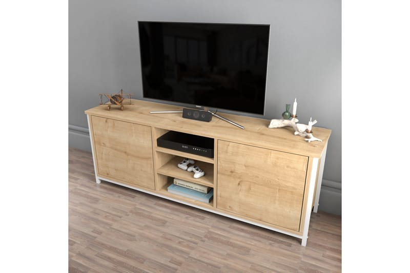 Andifli Tv-bänk 140x50,8 cm - Vit - Möbler - Tv möbel & mediamöbel - TV bänk & mediabänk