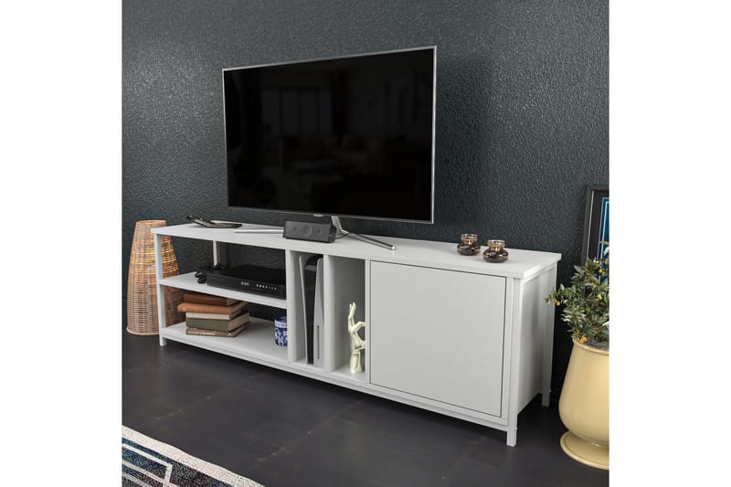 Andifli Tv-bänk 140x50,8 cm - Vit - Möbler - Tv möbel & mediamöbel - TV bänk & mediabänk