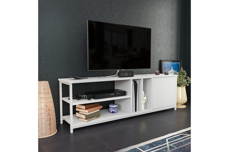 Andifli Tv-bänk 140x50,8 cm - Vit - TV bänk & mediabänk