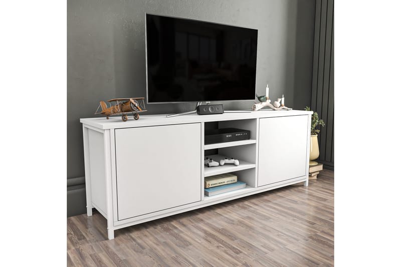 Andifli Tv-bänk 140x50,8 cm - Vit - Möbler - Tv möbel & mediamöbel - TV bänk & mediabänk