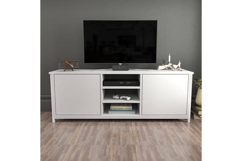 Andifli Tv-bänk 140x50,8 cm - Vit - Möbler - Tv möbel & mediamöbel - TV bänk & mediabänk