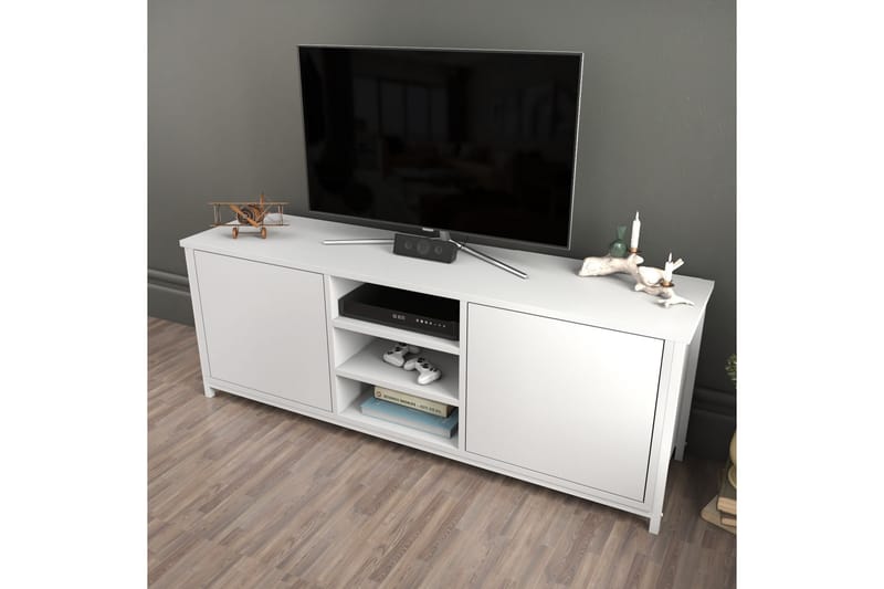 Andifli Tv-bänk 140x50,8 cm - Vit - Möbler - Tv möbel & mediamöbel - TV bänk & mediabänk
