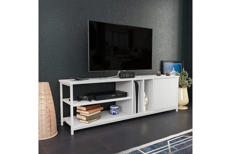 Andifli Tv-bänk 140x50,8 cm - Vit - Möbler - Tv möbel & mediamöbel - TV bänk & mediabänk