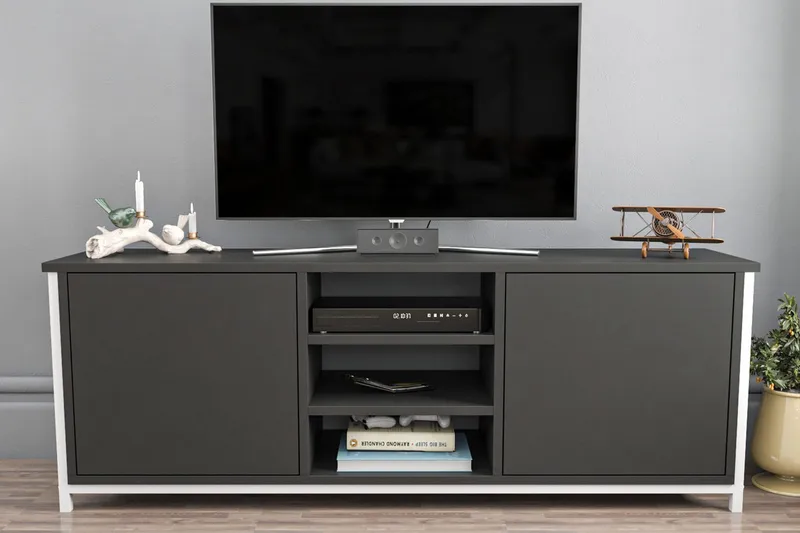 Andifli Tv-bänk 140x50,8 cm - Vit - Möbler - Tv möbel & mediamöbel - TV bänk & mediabänk