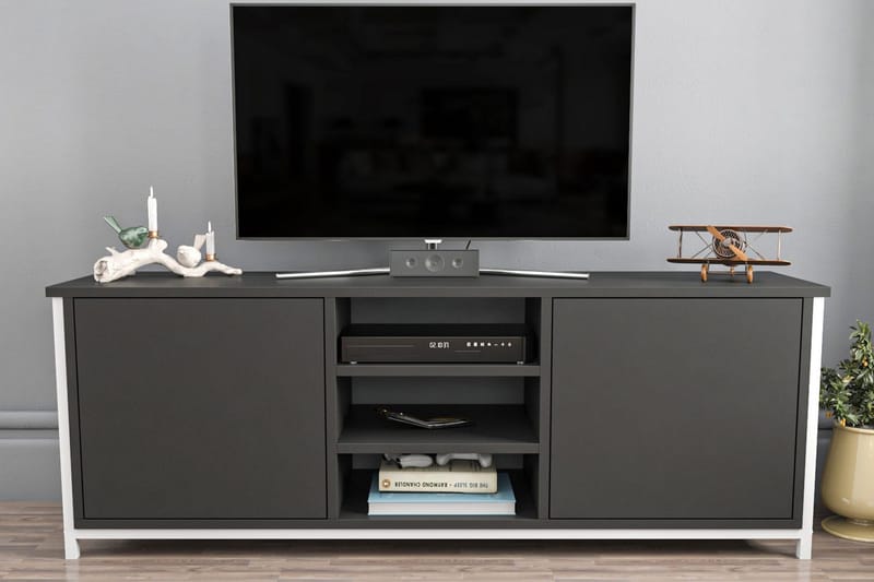 Andifli Tv-bänk 140x50,8 cm - Vit - Möbler - Tv möbel & mediamöbel - TV bänk & mediabänk