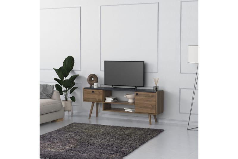 Andifli Tv-bänk 140x55 cm - Antracit - TV bänk & mediabänk