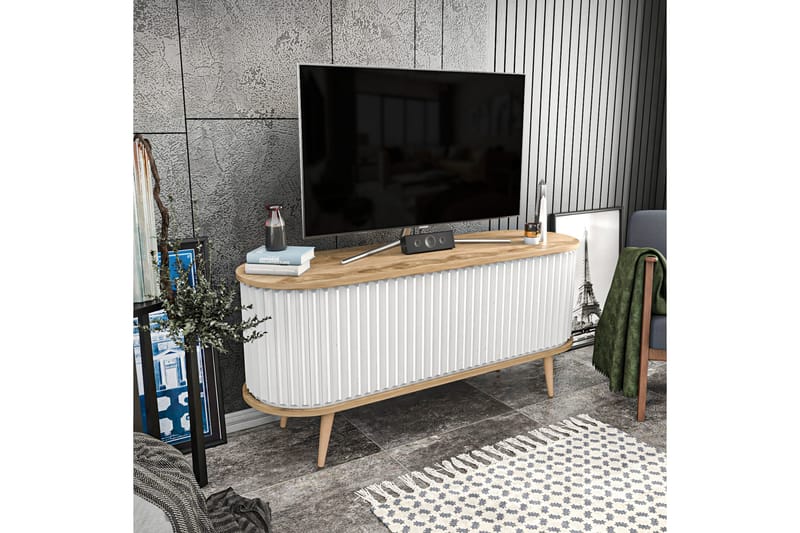 Andifli Tv-bänk 140x64 cm - Brun - Möbler - Tv möbel & mediamöbel - TV bänk & mediabänk