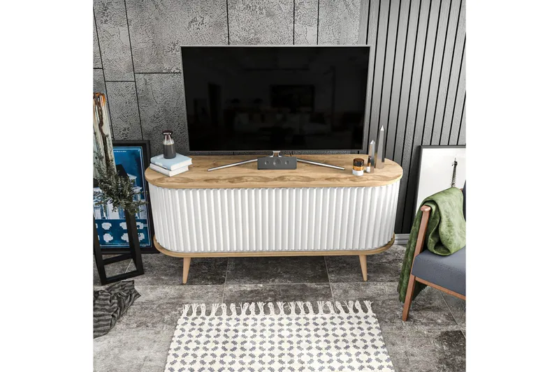 Andifli Tv-bänk 140x64 cm - Brun - Möbler - Tv möbel & mediamöbel - TV bänk & mediabänk