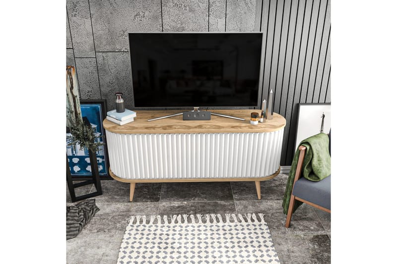 Andifli Tv-bänk 140x64 cm - Brun - Möbler - Tv möbel & mediamöbel - TV bänk & mediabänk