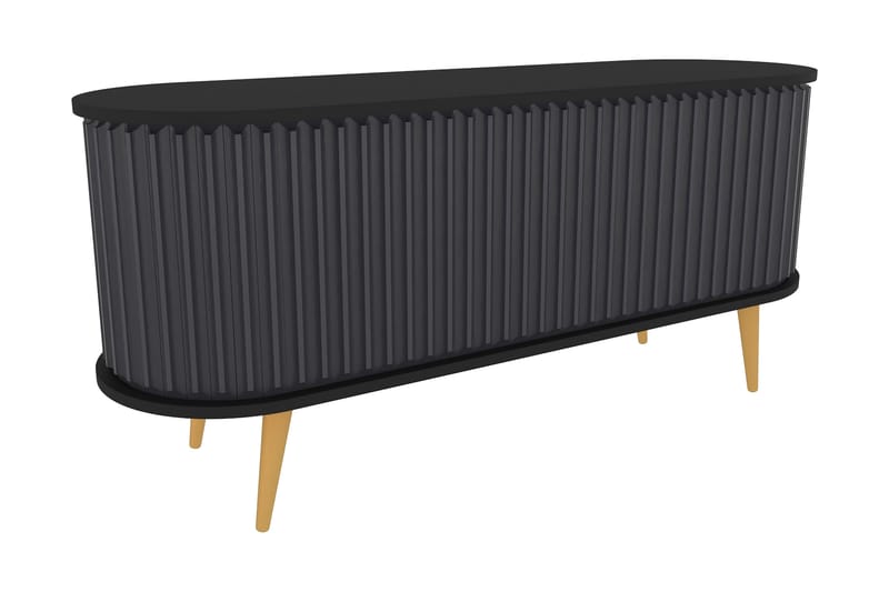 Andifli Tv-bänk 140x64 cm - Svart - Möbler - Tv möbel & mediamöbel - TV bänk & mediabänk