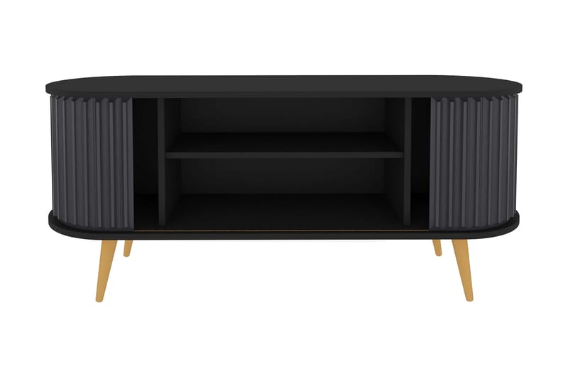 Andifli Tv-bänk 140x64 cm - Svart - Möbler - Tv möbel & mediamöbel - TV bänk & mediabänk
