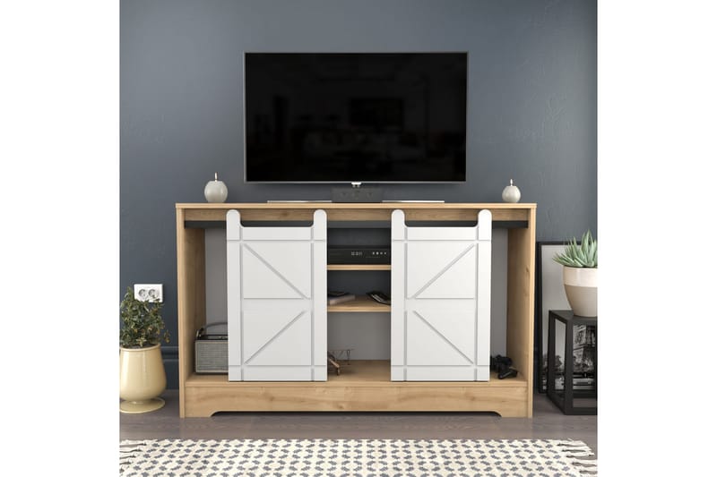 Andifli Tv-bänk 140x85 cm - Brun - Möbler - Tv möbel & mediamöbel - TV bänk & mediabänk