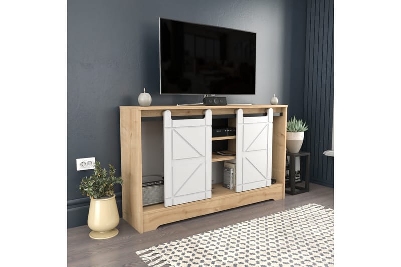 Andifli Tv-bänk 140x85 cm - Brun - Möbler - Tv möbel & mediamöbel - TV bänk & mediabänk