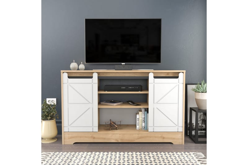 Andifli Tv-bänk 140x85 cm - Brun - Möbler - Tv möbel & mediamöbel - TV bänk & mediabänk