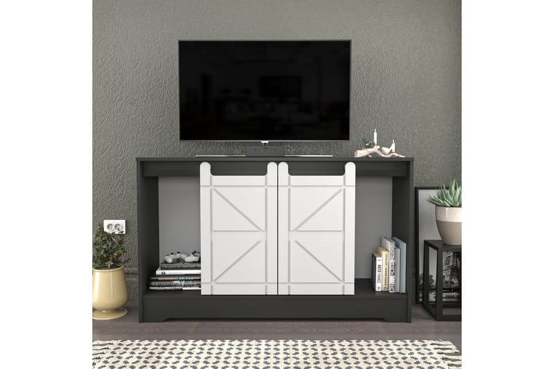 Andifli Tv-bänk 140x85 cm - Grå - Möbler - Tv möbel & mediamöbel - TV bänk & mediabänk