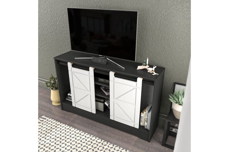 Andifli Tv-bänk 140x85 cm - Grå - Möbler - Tv möbel & mediamöbel - TV bänk & mediabänk