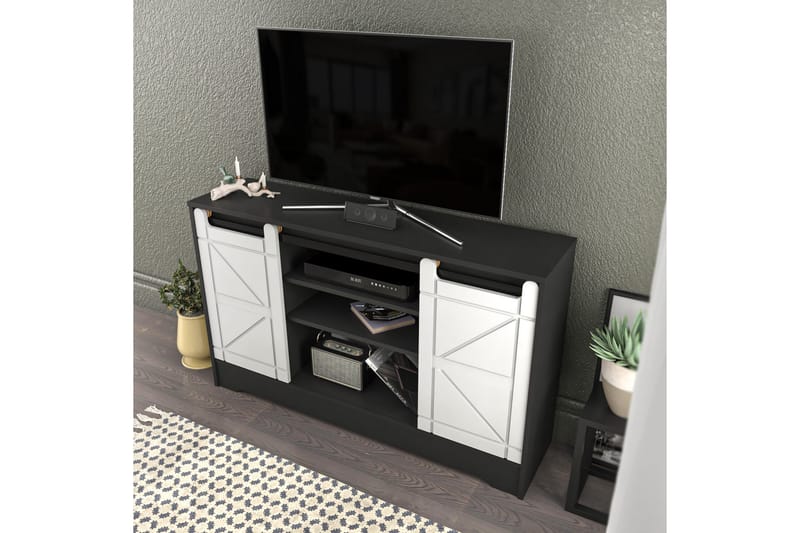 Andifli Tv-bänk 140x85 cm - Grå - Möbler - Tv möbel & mediamöbel - TV bänk & mediabänk