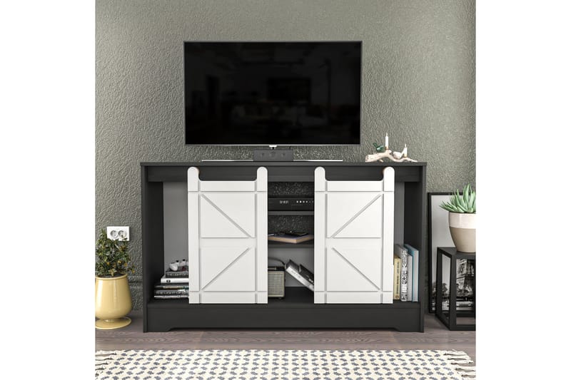 Andifli Tv-bänk 140x85 cm - Grå - Möbler - Tv möbel & mediamöbel - TV bänk & mediabänk