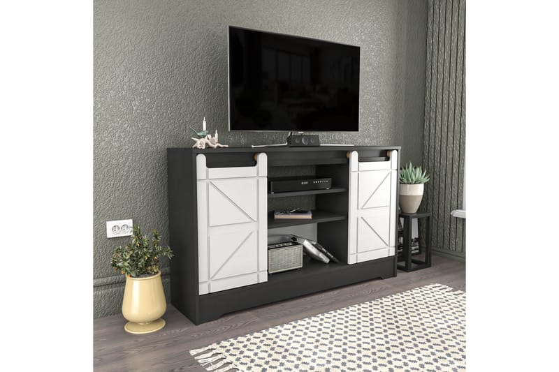 Andifli Tv-bänk 140x85 cm - Grå - Möbler - Tv möbel & mediamöbel - TV bänk & mediabänk