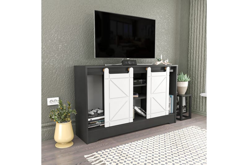 Andifli Tv-bänk 140x85 cm - Grå - Möbler - Tv möbel & mediamöbel - TV bänk & mediabänk