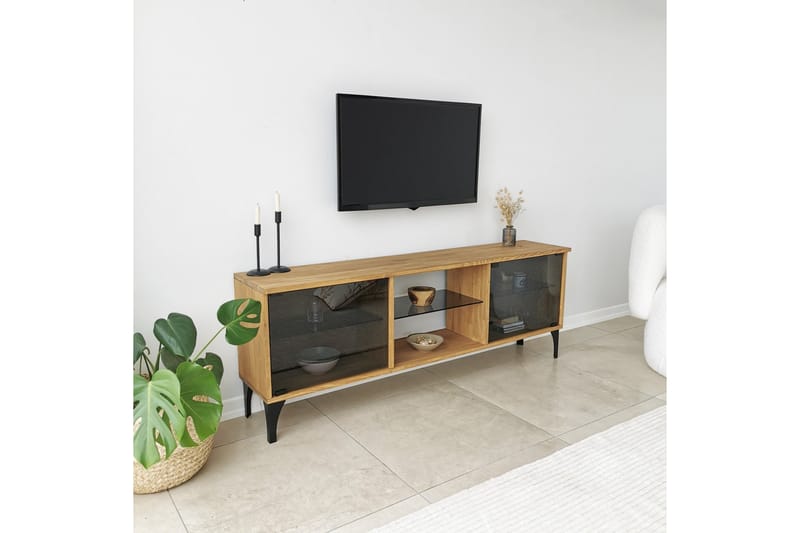Andifli Tv-bänk 150x40 cm - Brun - Möbler - Tv möbel & mediamöbel - TV bänk & mediabänk