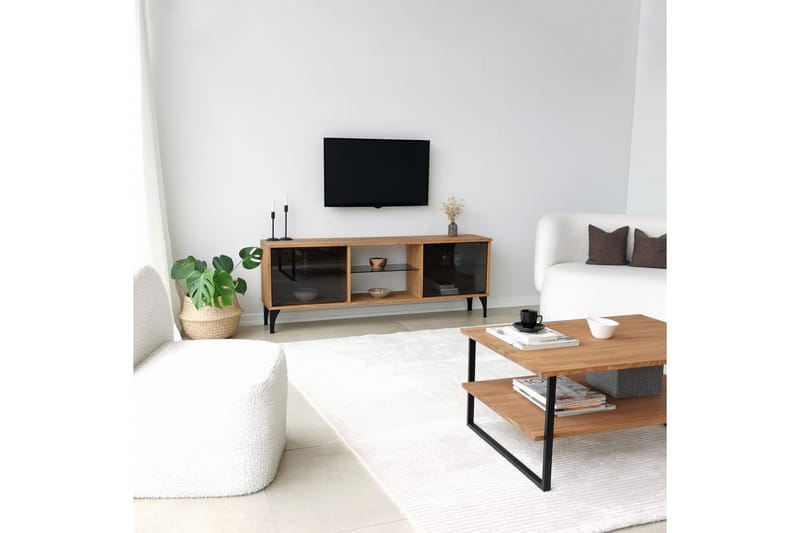 Andifli Tv-bänk 150x40 cm - Brun - Möbler - Tv möbel & mediamöbel - TV bänk & mediabänk