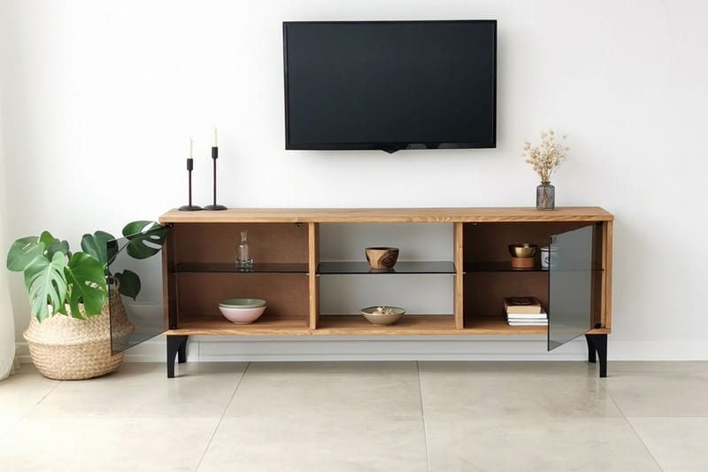 Andifli Tv-bänk 150x40 cm - Brun - Möbler - Tv möbel & mediamöbel - TV bänk & mediabänk