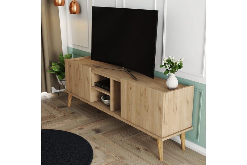 Andifli Tv-bänk 150x52 cm - Brun - Möbler - Tv möbel & mediamöbel - TV bänk & mediabänk