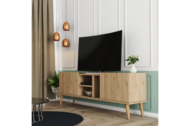 Andifli Tv-bänk 150x52 cm - Brun - Möbler - Tv möbel & mediamöbel - TV bänk & mediabänk