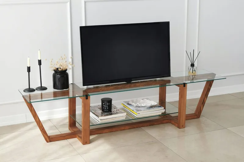 Andifli Tv-bänk 158x35 cm - Brun - Möbler - Tv möbel & mediamöbel - TV bänk & mediabänk