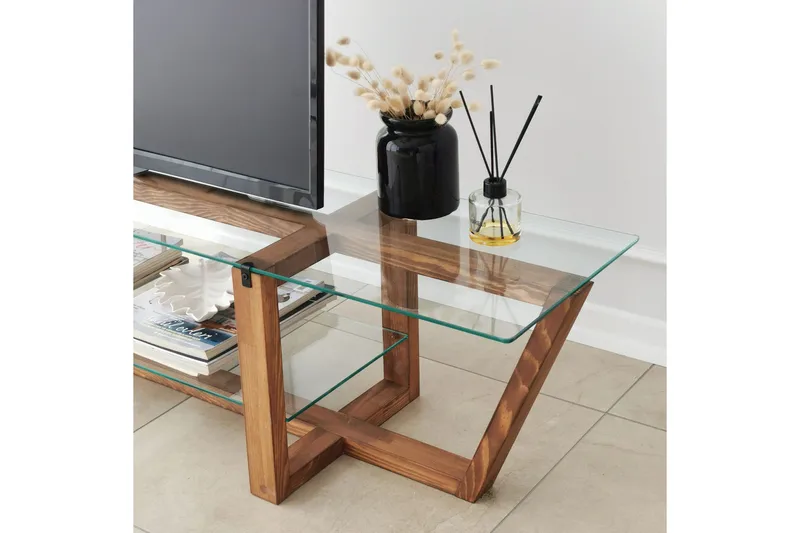 Andifli Tv-bänk 158x35 cm - Brun - Möbler - Tv möbel & mediamöbel - TV bänk & mediabänk