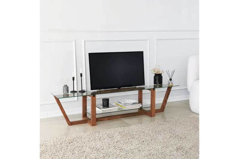 Andifli Tv-bänk 158x35 cm - Brun - Möbler - Tv möbel & mediamöbel - TV bänk & mediabänk
