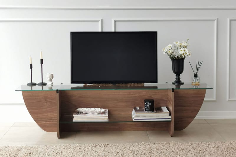 Andifli Tv-bänk 158x40 cm - Brun - Möbler - Tv möbel & mediamöbel - TV bänk & mediabänk