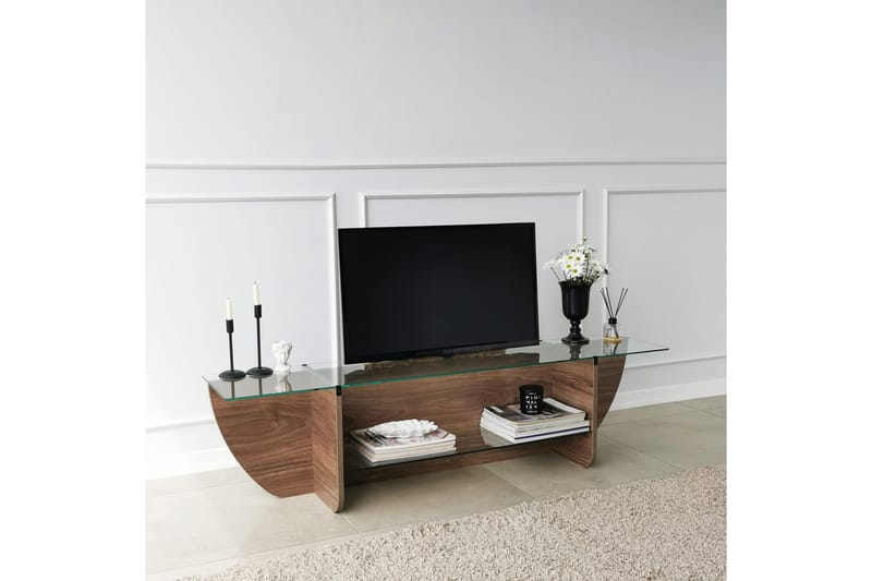 Andifli Tv-bänk 158x40 cm - Brun - Möbler - Tv möbel & mediamöbel - TV bänk & mediabänk