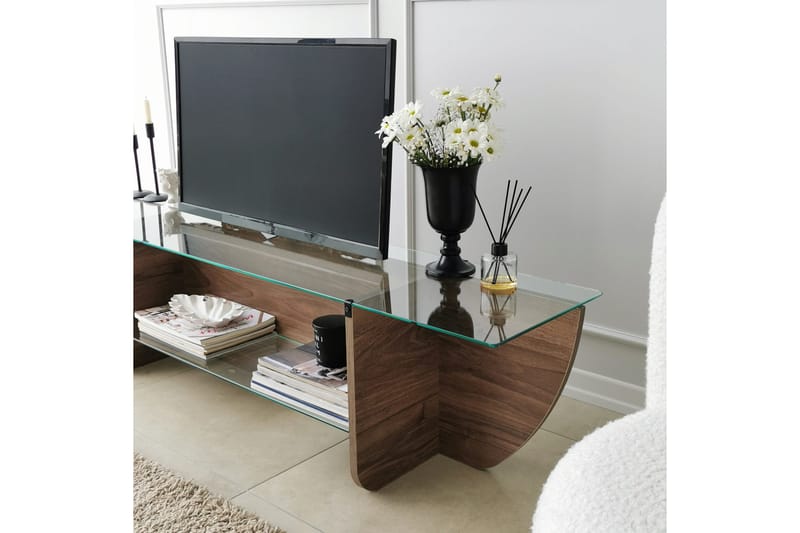 Andifli Tv-bänk 158x40 cm - Brun - Möbler - Tv möbel & mediamöbel - TV bänk & mediabänk