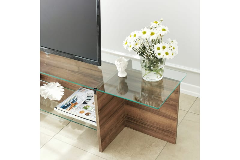 Andifli Tv-bänk 158x40 cm - Brun - Möbler - Tv möbel & mediamöbel - TV bänk & mediabänk