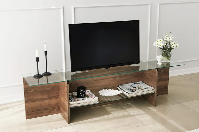 Andifli Tv-bänk 158x40 cm - Brun - Möbler - Tv möbel & mediamöbel - TV bänk & mediabänk
