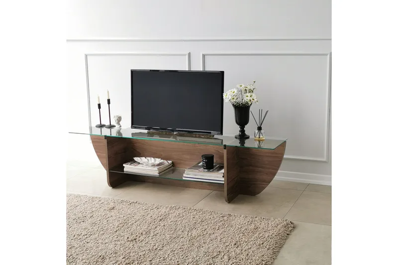 Andifli Tv-bänk 158x40 cm - Brun - Möbler - Tv möbel & mediamöbel - TV bänk & mediabänk
