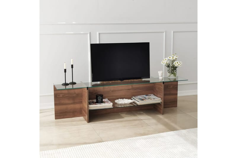 Andifli Tv-bänk 158x40 cm - Brun - Möbler - Tv möbel & mediamöbel - TV bänk & mediabänk