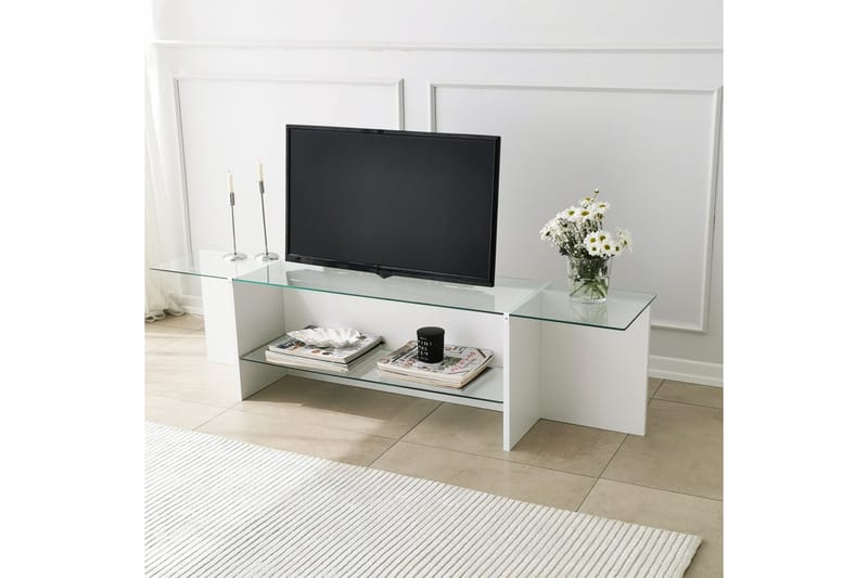 Andifli Tv-bänk 158x40 cm - Vit - Möbler - Tv möbel & mediamöbel - TV bänk & mediabänk
