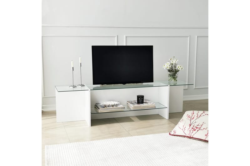 Andifli Tv-bänk 158x40 cm - Vit - TV bänk & mediabänk