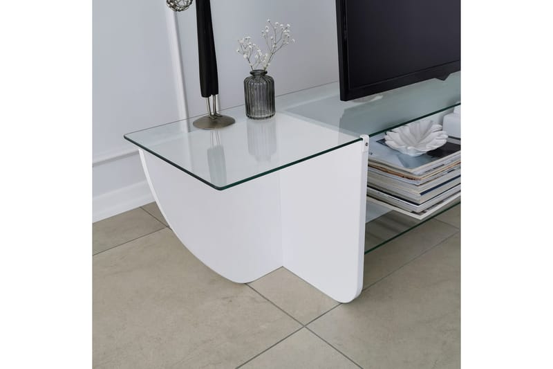 Andifli Tv-bänk 158x40 cm - Vit - Möbler - Tv möbel & mediamöbel - TV bänk & mediabänk