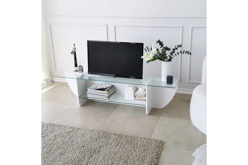 Andifli Tv-bänk 158x40 cm - Vit - Möbler - Tv möbel & mediamöbel - TV bänk & mediabänk