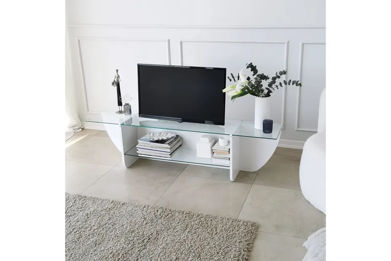 Andifli Tv-bänk 158x40 cm - Vit - Möbler - Tv möbel & mediamöbel - TV bänk & mediabänk