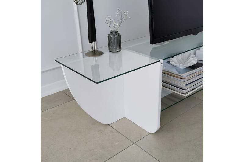 Andifli Tv-bänk 158x40 cm - Vit - Möbler - Tv möbel & mediamöbel - TV bänk & mediabänk