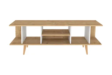 Andifli TV-bänk 160 cm med Förvaring i Trä med Plastben - Beige - Möbler - Tv möbel & mediamöbel - TV bänk & mediabänk