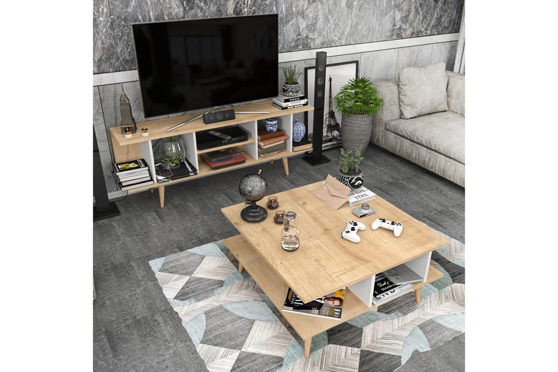 Andifli Tv-bänk 160x38,6 cm - Blå - Möbler - Tv möbel & mediamöbel - TV bänk & mediabänk