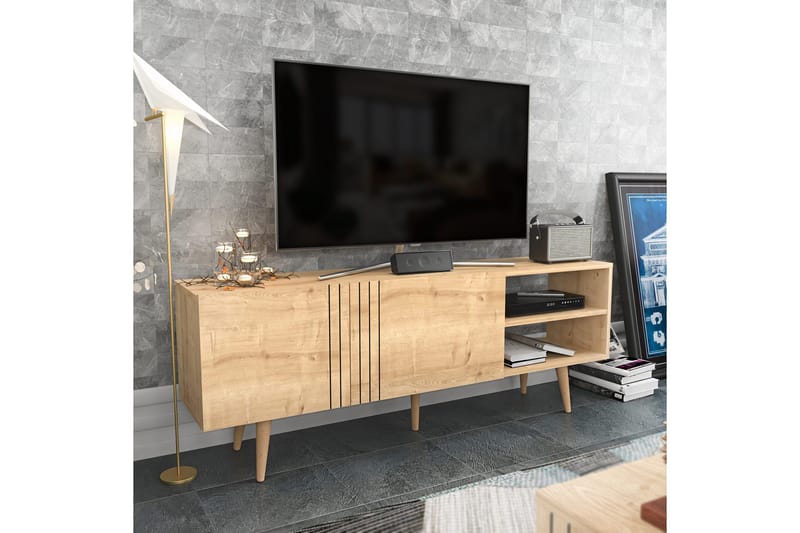 Andifli Tv-bänk 160x38,6 cm - Blå - Möbler - Tv möbel & mediamöbel - TV bänk & mediabänk