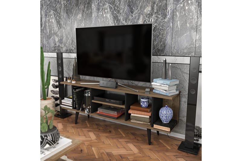 Andifli Tv-bänk 160x38,6 cm - Brun - Möbler - Tv möbel & mediamöbel - TV bänk & mediabänk